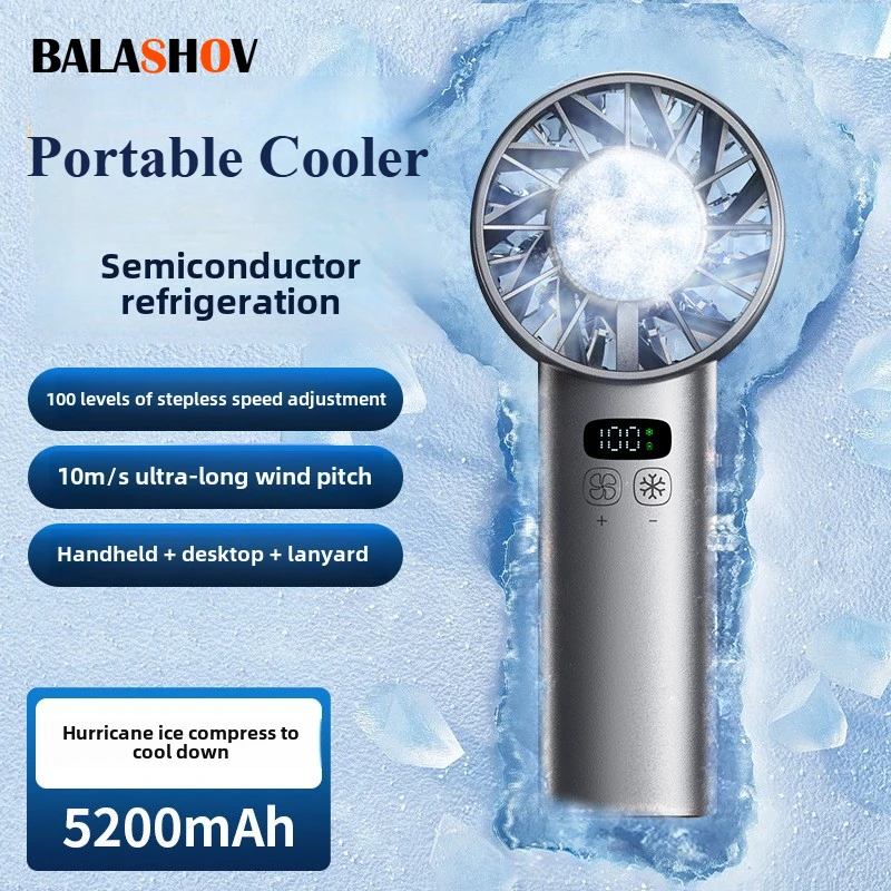 Outdoor Camping Fans - IJskoude compressie-hoge snelheid koelventilator, handventilatoren, USB