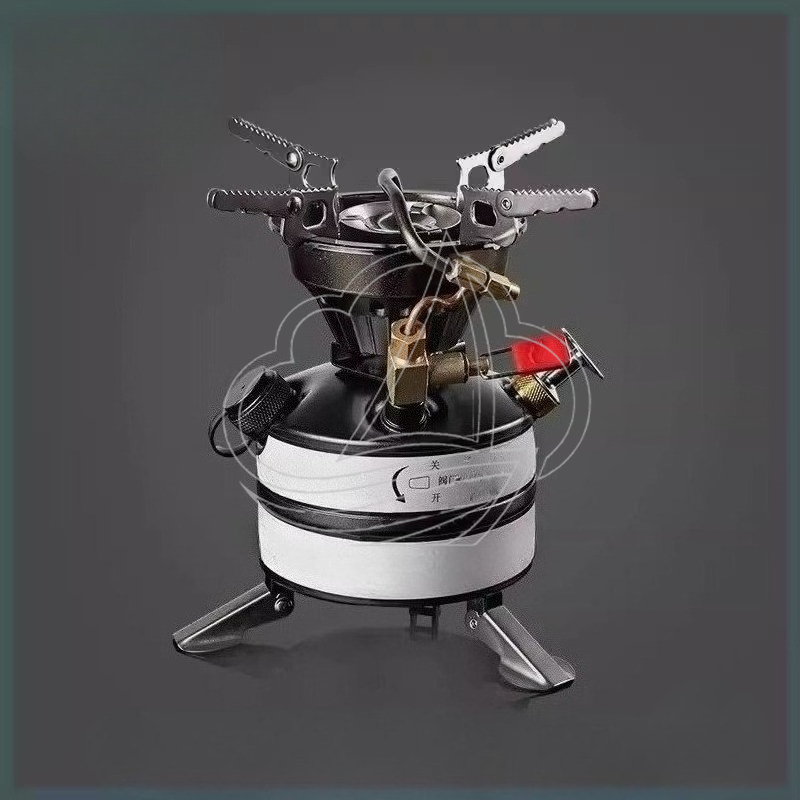 Outdoor Camping Stove - All-in-one draagbare campingkookset met multi-brandstofbrander voor