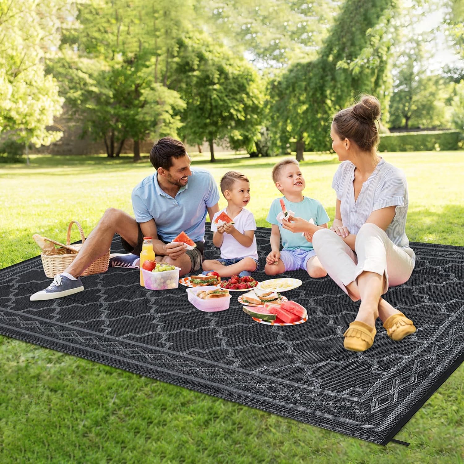 Outdoor Camping Rugs 8X10 - 8x10 buitenkleed van kunststof – waterdicht,