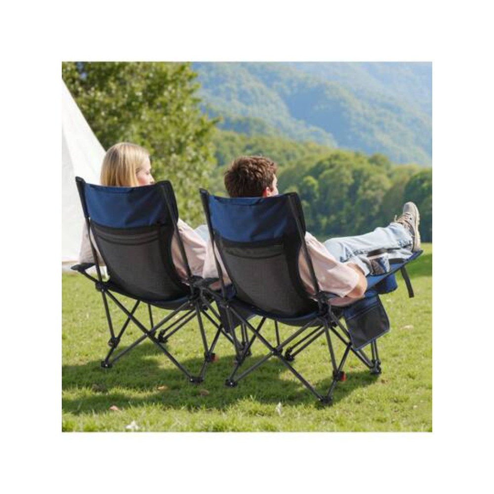Outdoor Camping Lounge Chairs - Verstelbare, verstelbare campingstoel voor volwassenen, 4