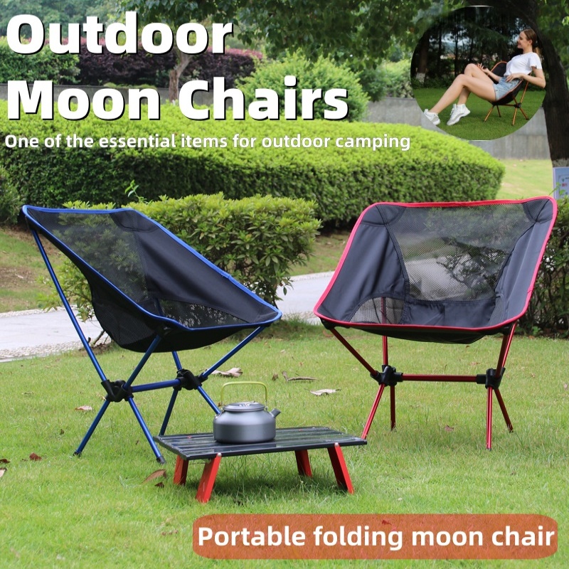 Outdoor Camping Lounge Chairs - Draagbare opvouwbare buitenstoel, ultralichte campingstoel, strandstoel,