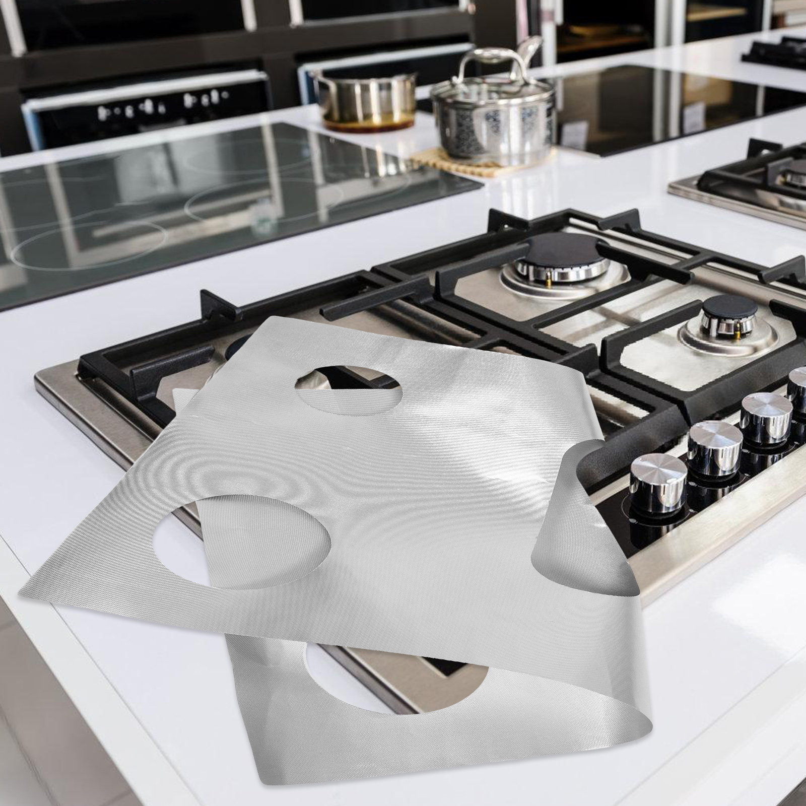 Outdoor Camping Stove - Gasfornuisbranderbeschermer Hittebestendige fornuisplaatbeschermer Wasbare gasbranderfornuisbeschermer Mat