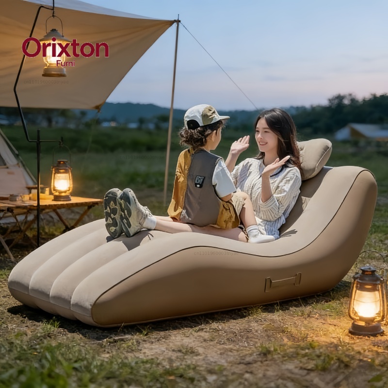 Outdoor Camping Lounge Chairs - Draagbare, zelfopblaasbare loungestoel voor buiten -