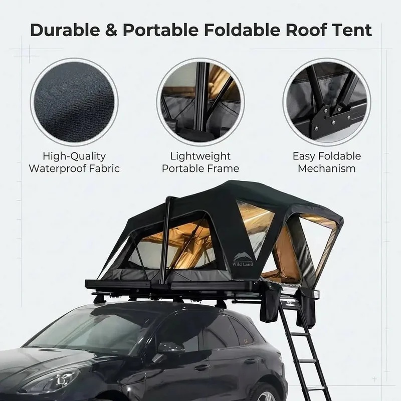 Outdoor Camping Car Tent - Waterdichte, hoogwaardige autodaktent voor SUV's, opvouwbare