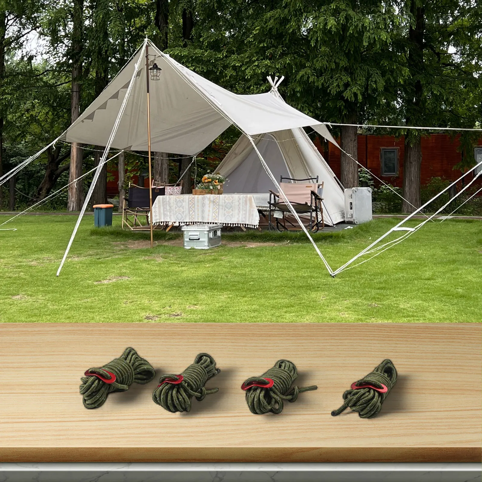 Outdoor Camping Guy - Reflecterende Guy Rope 4mm X 4m