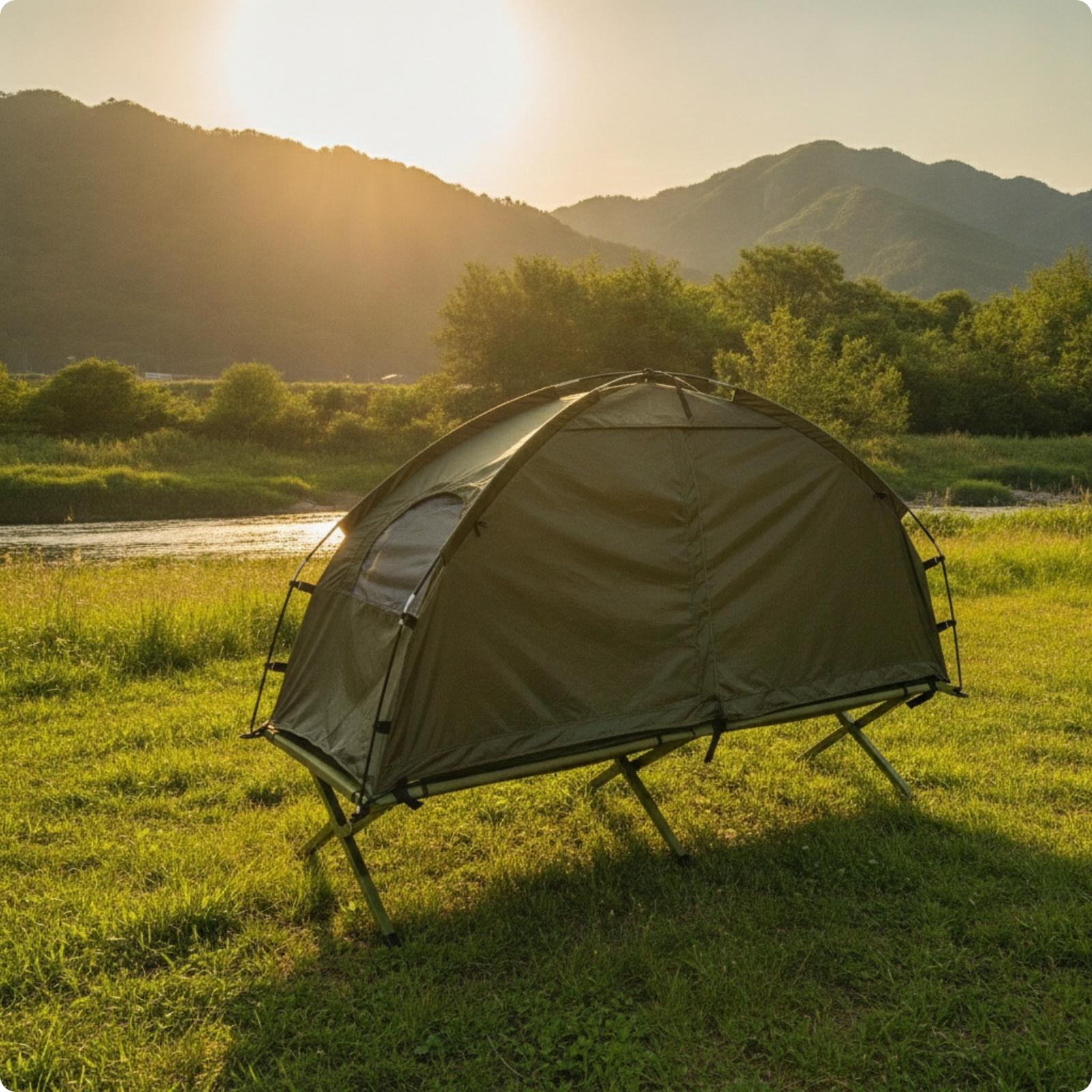 Outdoor Camping Guy - Compacte outdoor-kampeertent met 8 grondpinnen en