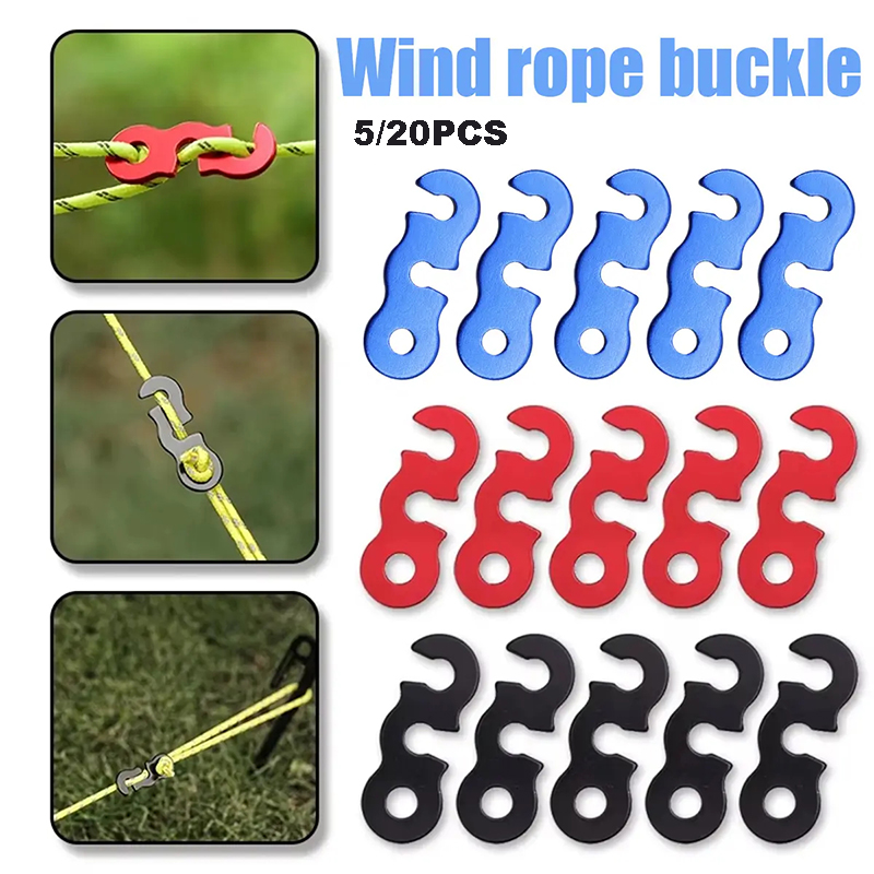 Outdoor Camping Guy - 5/20 Stuks Scheerlijn Spanner Aluminium Tent