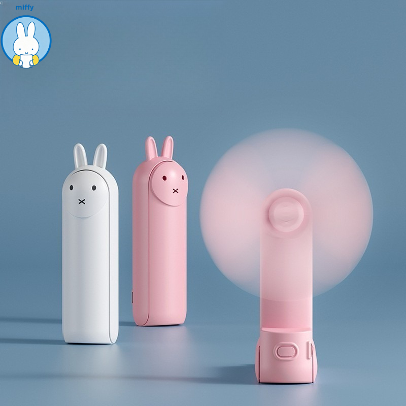 Outdoor Y Camping - Kawaii Miffy opvouwbare handventilator USB oplaadbaar