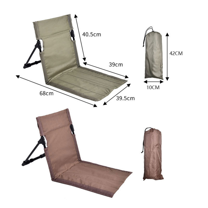 Outdoor Camping Lounge Chairs - Draagbare opvouwbare strandstoel, V-vormige ondersteuning, buitenstoel