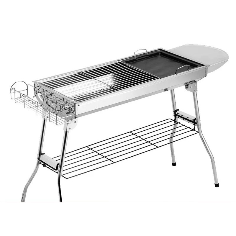 Outdoor Camping Stove - Grote opvouwbare houtskoolbarbecuegrill, buitenkooktoestel voor kamperen,