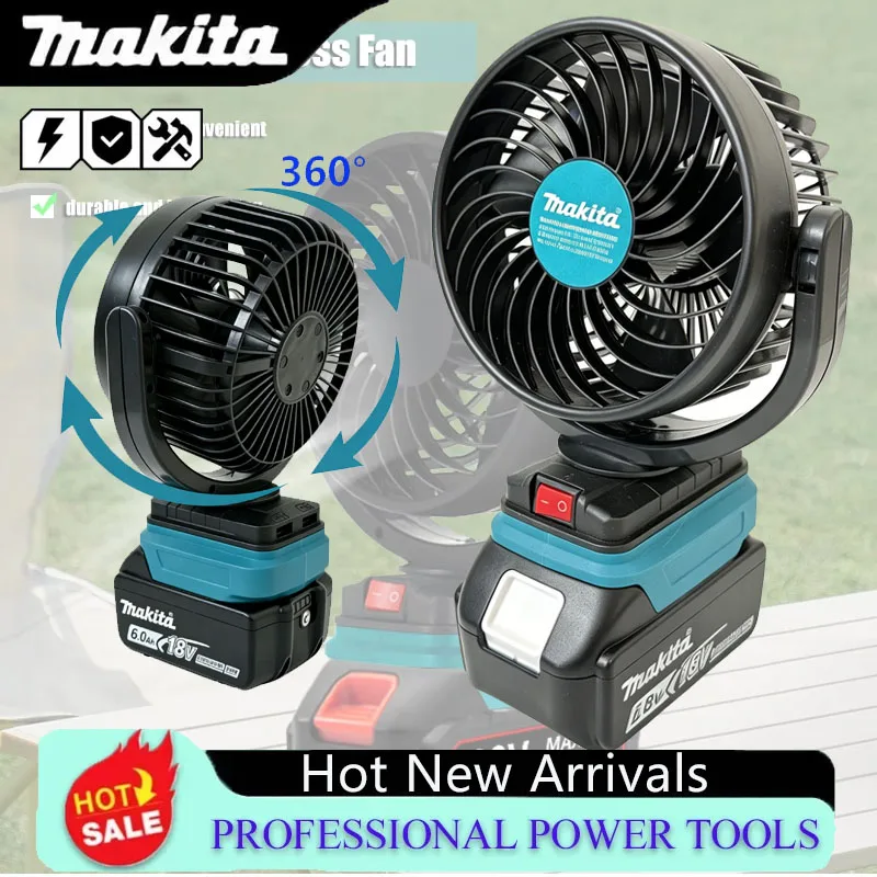 Outdoor Camping Fans - Makita draadloze draagbare oplaadbare ventilator voor