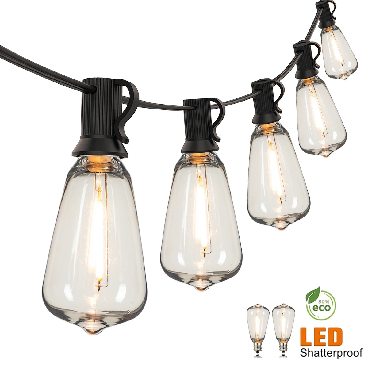 Outdoor Camping Lights String - 110V US Plug ST38 Lichtslingers Buiten