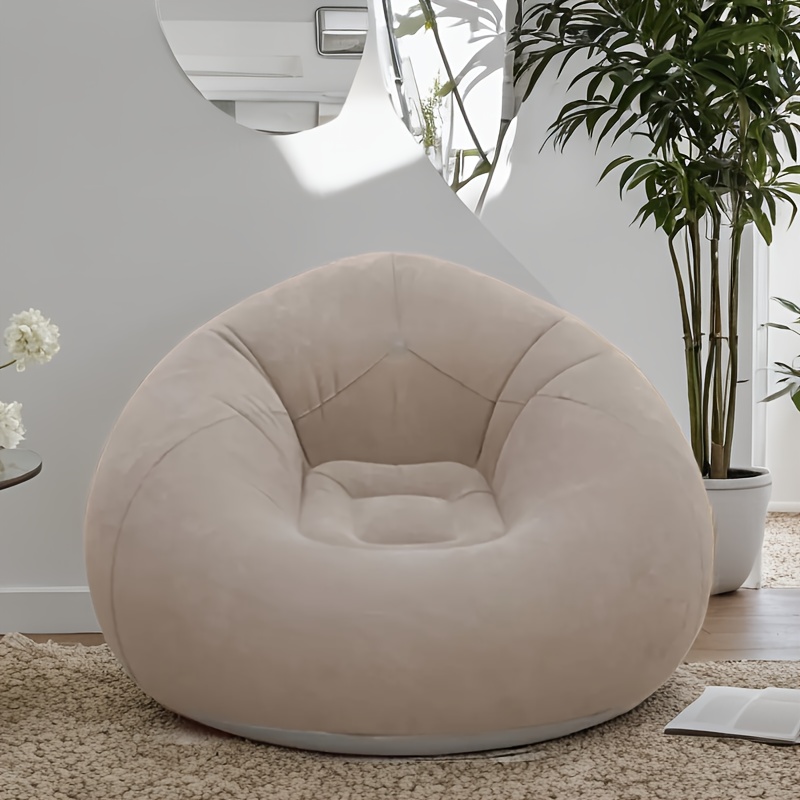Outdoor Camping Lounge Chairs - Gevlokte PVC opblaasbare fauteuil - draagbaar