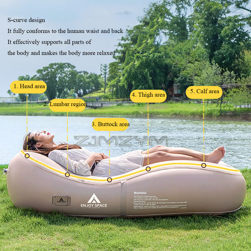Automatische opblaasbare luie  - Outdoor Camping Lounge Chairs recensie en prijs