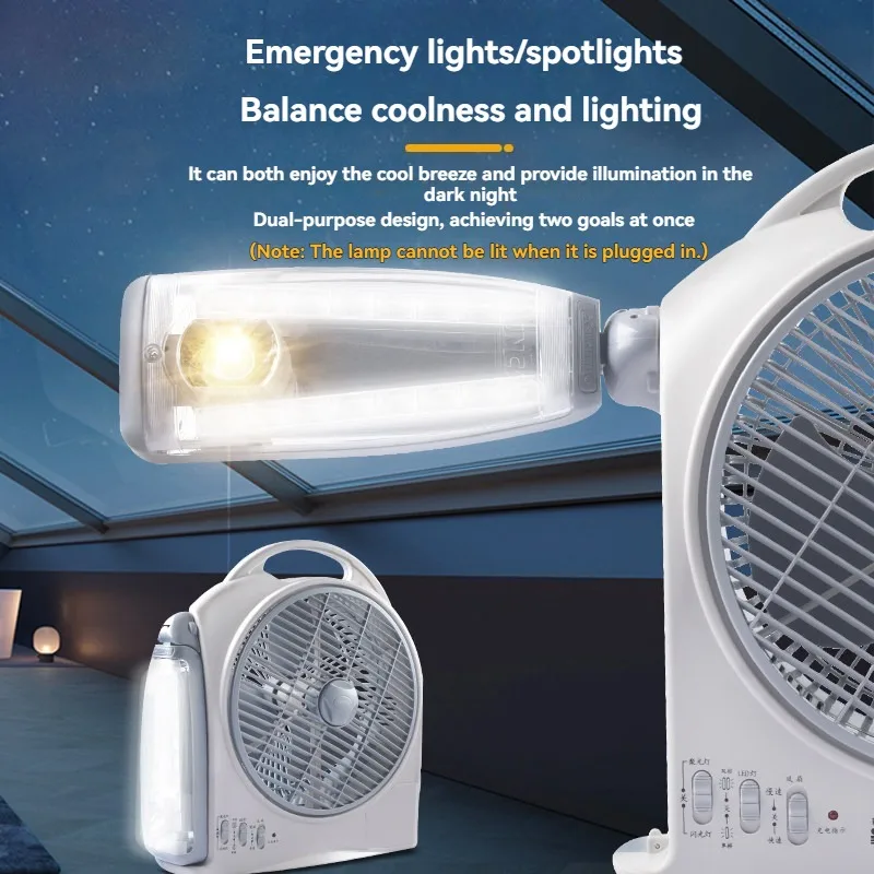 Draagbare 10 inch energiebespa - Outdoor Camping Fans recensie en prijs