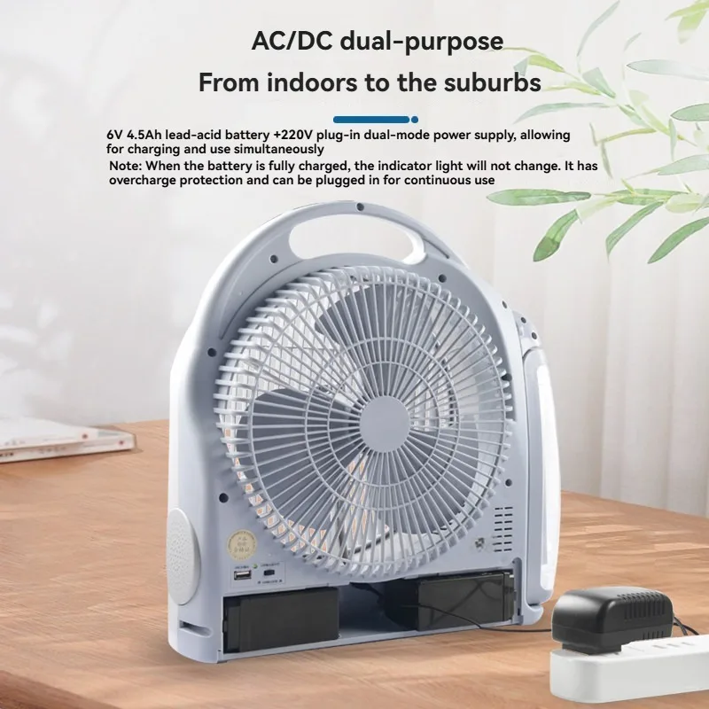 Draagbare 10 inch energiebespa - Outdoor Camping Fans recensie en prijs