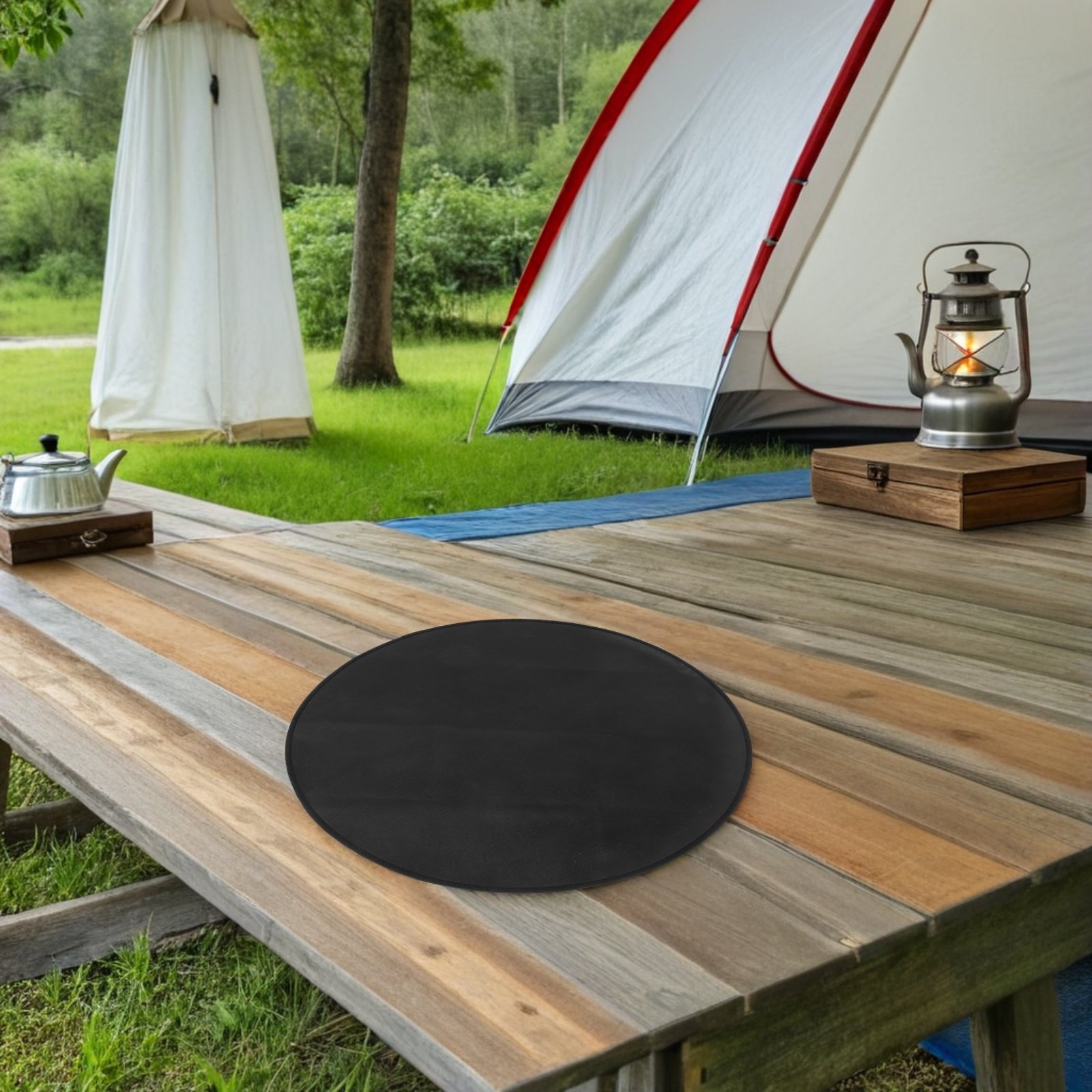 Ronde brandwerende BBQ-mat 24  - Outdoor Camping Stove recensie en prijs