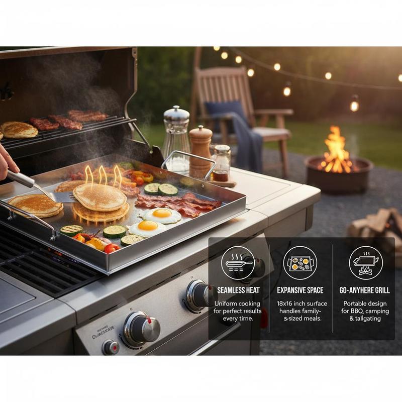 Universele platte bakplaat 18x - Outdoor Y Camping recensie en prijs