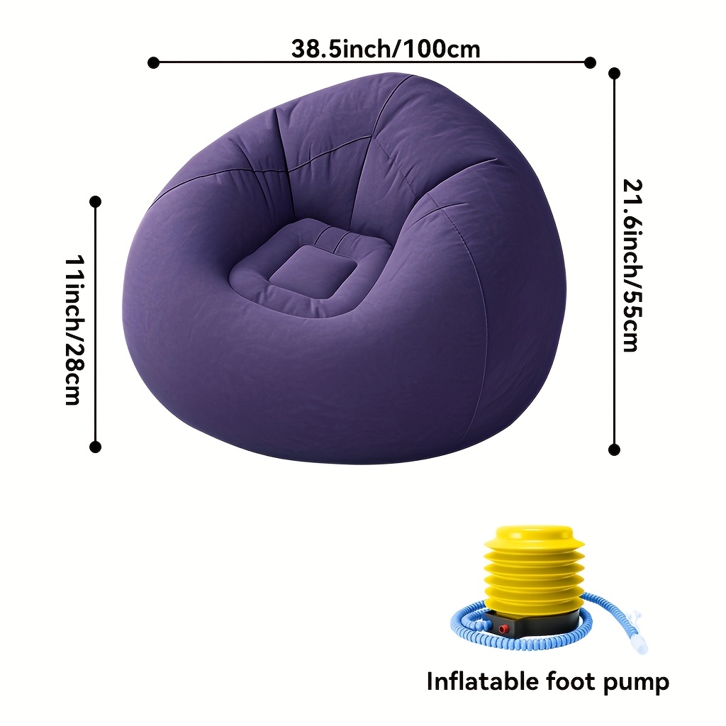 Set van 1 opblaasbare zitzakst - Outdoor Camping Lounge Chairs recensie en prijs