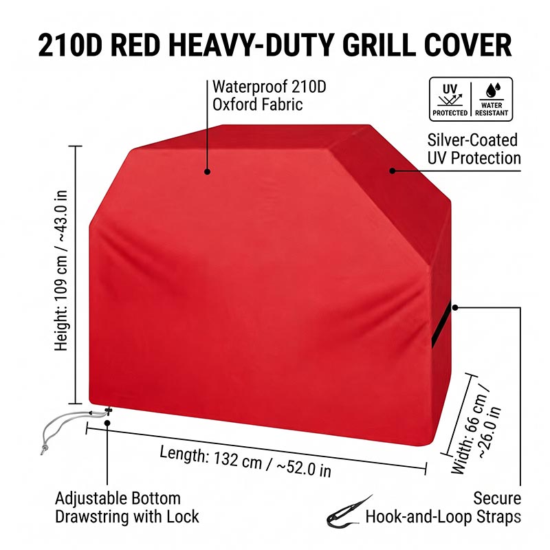 210D BBQ-afdekking, stofdicht, - Outdoor Camping Stove recensie en prijs