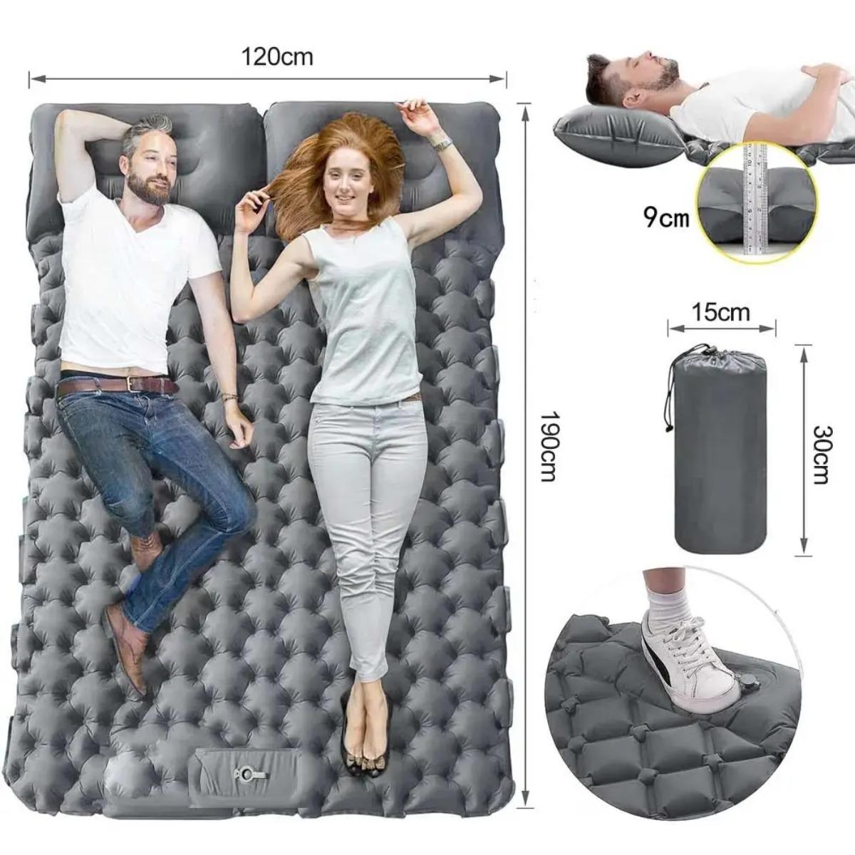 Enkel- en dubbel opblaasbaar l - Outdoor Camping Rug recensie en prijs