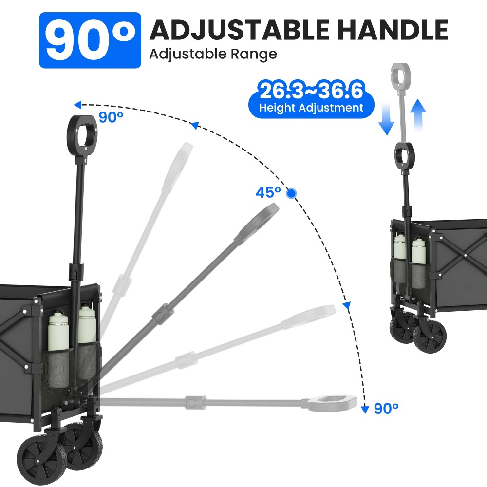 Vouwbare Tuinkar met 360 lbs D - Outdoor Y Camping recensie en prijs