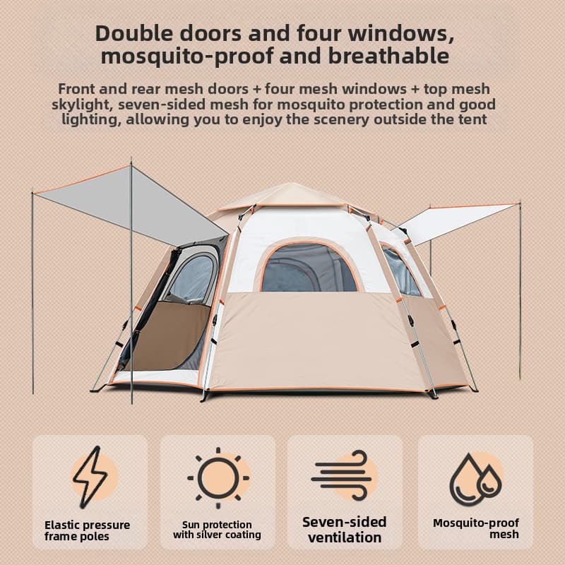 Aangepaste draagbare 5-8 perso - Camping Zelt Outdoor recensie en prijs