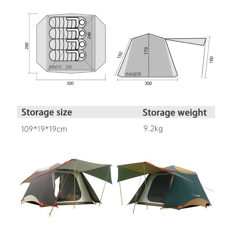 Vidalido Khemah Kemah Namiot A - Camping Zelt Outdoor recensie en prijs