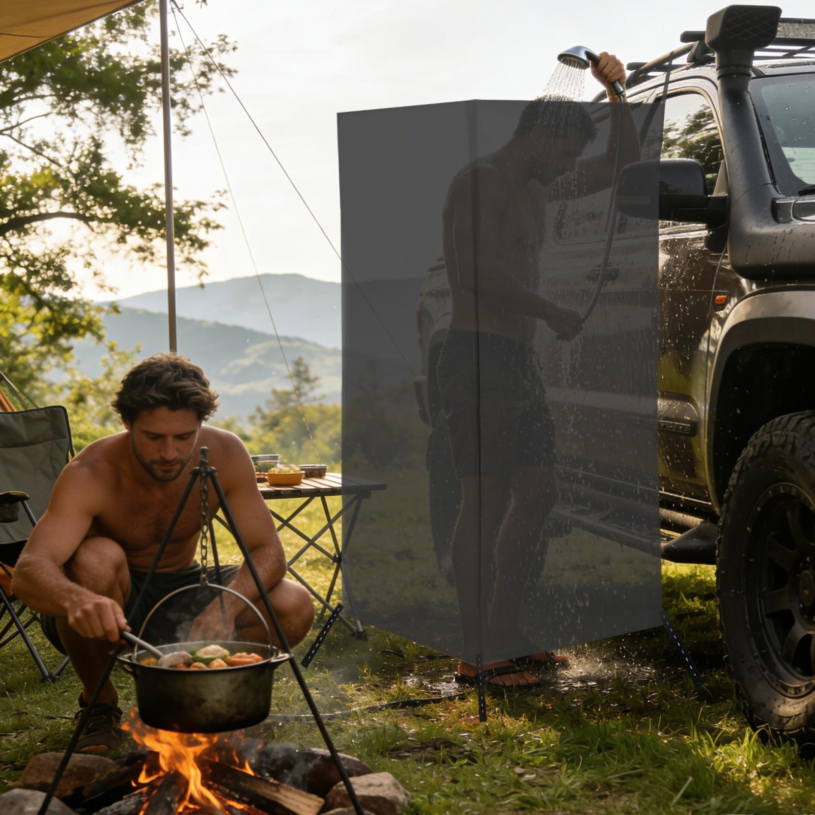 Draagbare kleedkamer aan de zi - Outdoor Camping Car Tent recensie en prijs