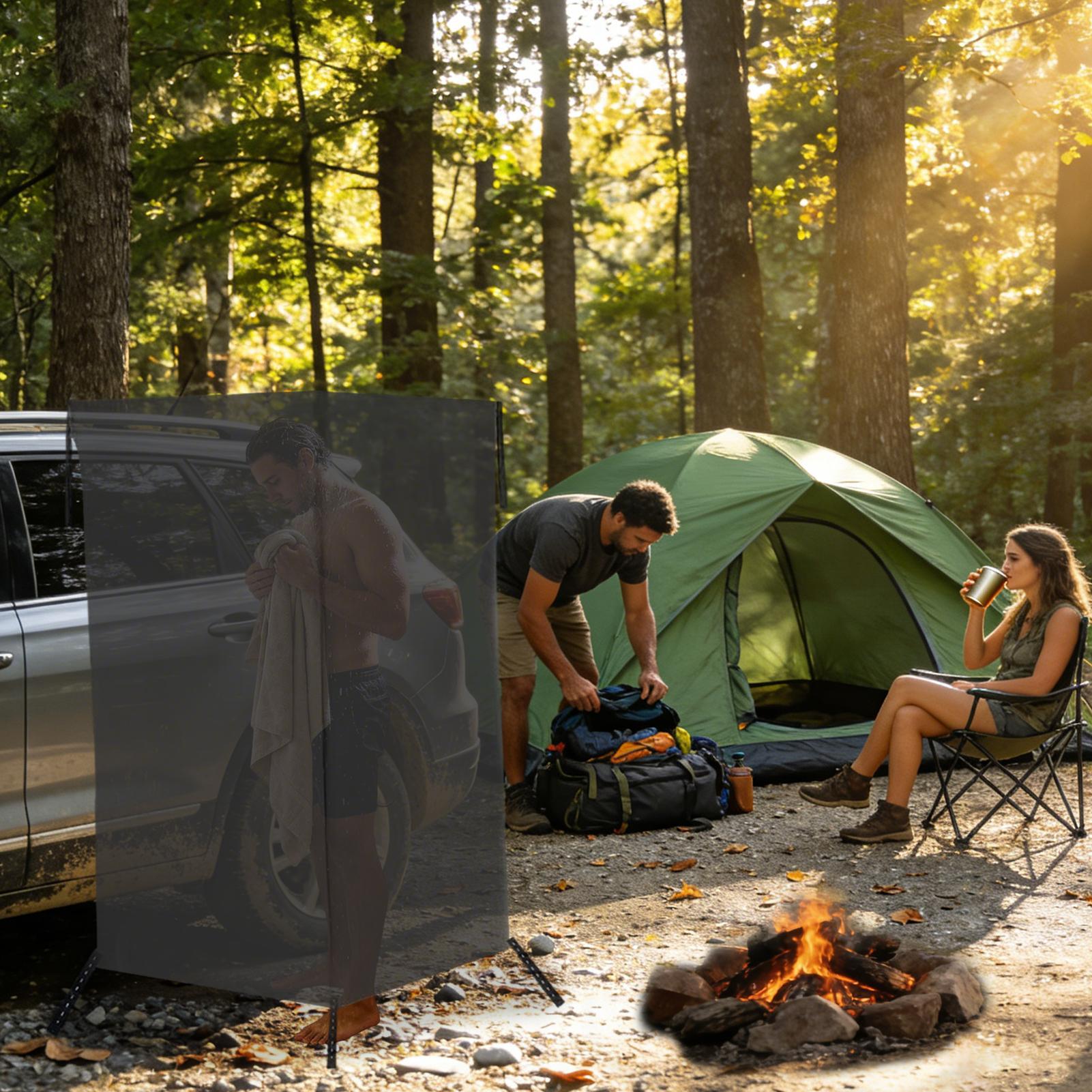 Draagbare kleedkamer aan de zi - Outdoor Camping Car Tent recensie en prijs