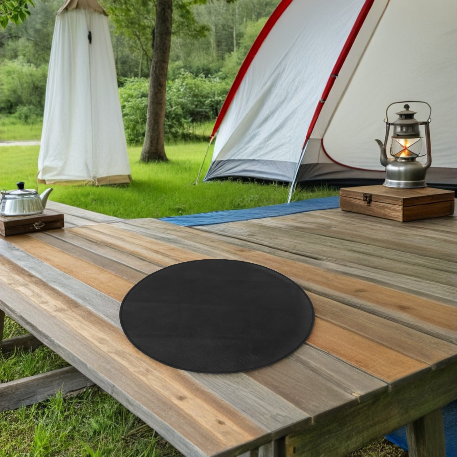 Ronde brandwerende BBQ-mat, hi - Outdoor Camping Stove recensie en prijs