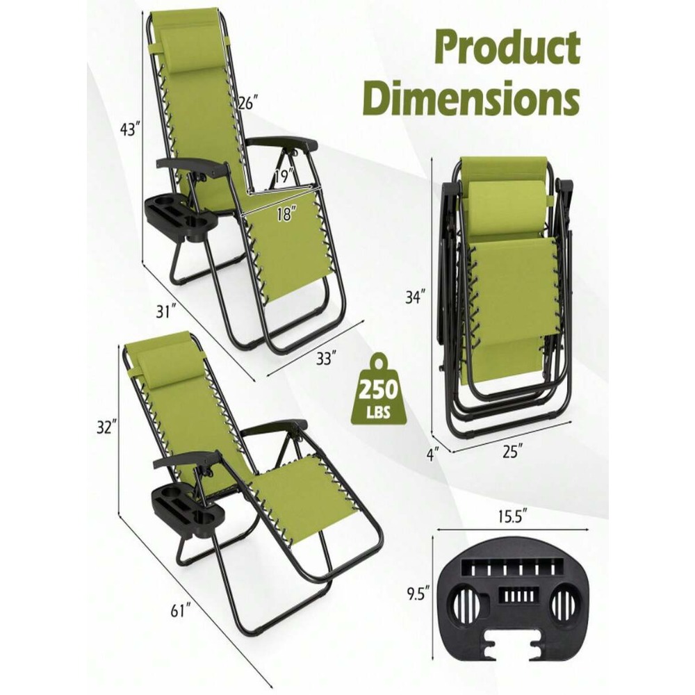 Draagbare Zero Gravity-stoel m - Outdoor Camping Lounge Chairs recensie en prijs