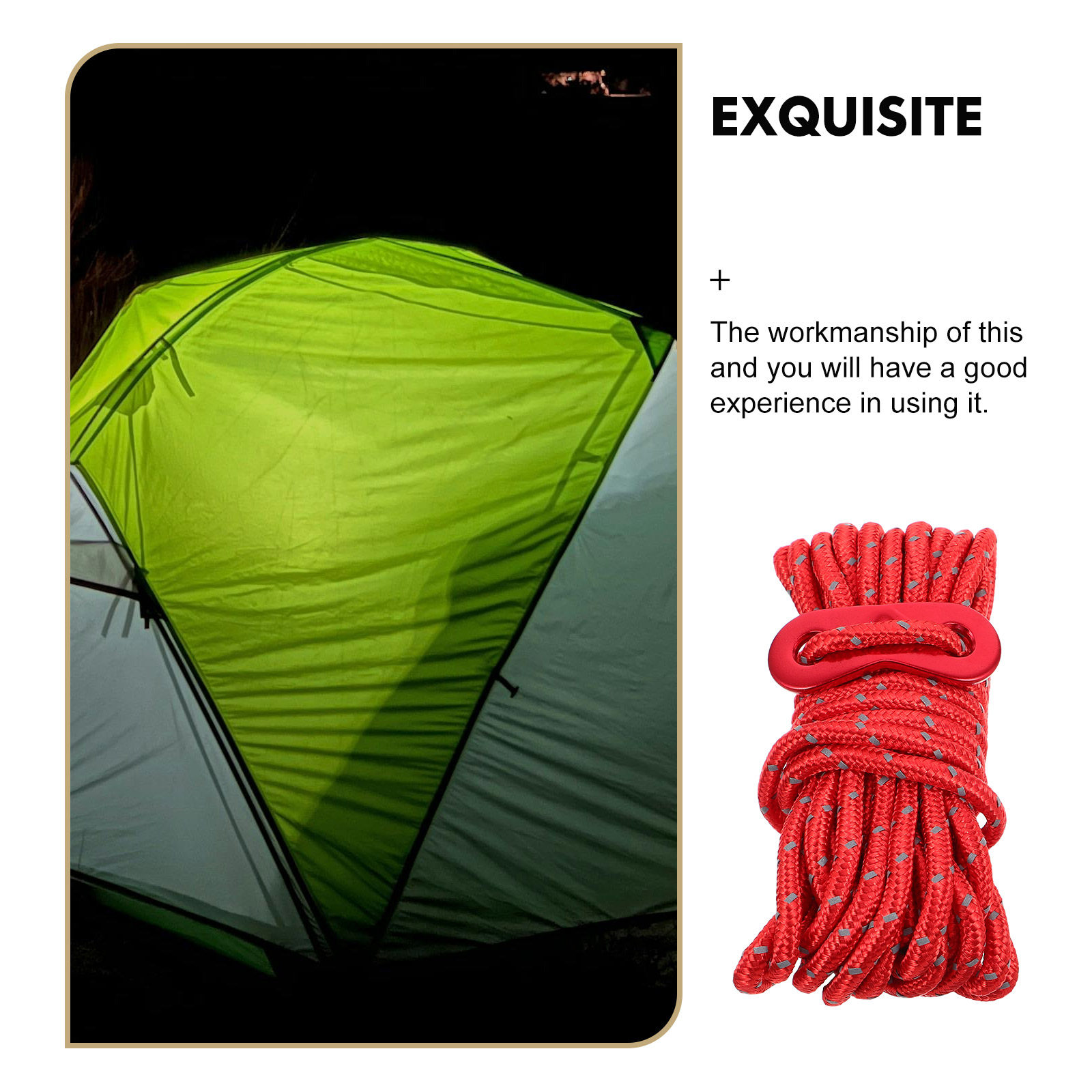 4 stuks reflecterende kampeert - Outdoor Camping Guy recensie en prijs