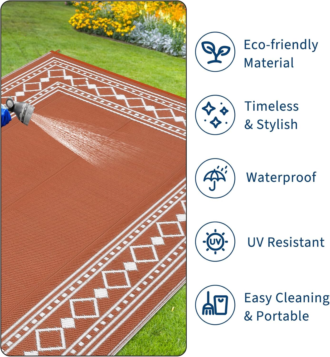 8x10 waterdicht, omkeerbaar pl - Outdoor Camping Rugs 8X10 recensie en prijs
