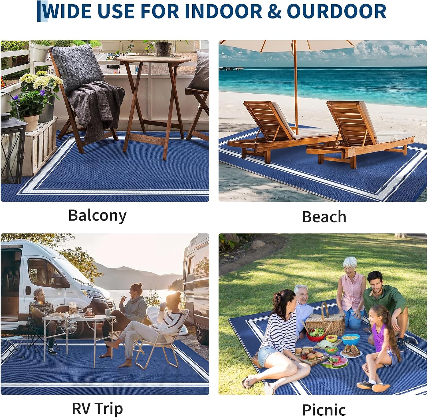 8x10/9X12FT Buitenkleed Tapijt - Outdoor Camping Rugs 8X10 recensie en prijs